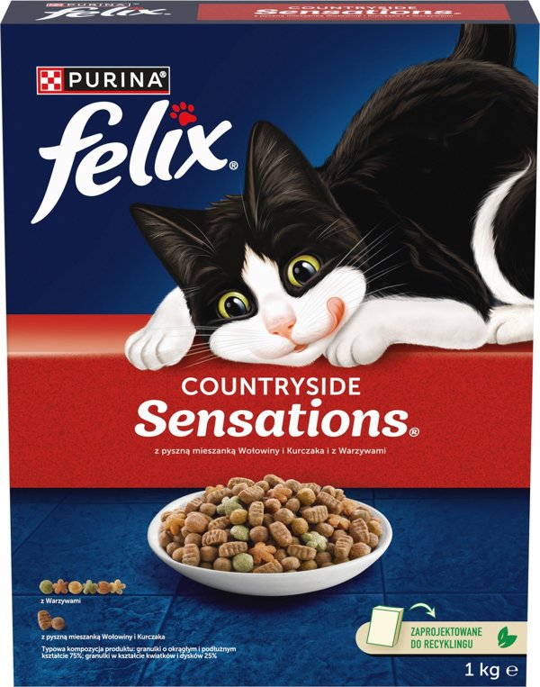PURINA NESTLE Purina FELIX Αισθήσεις Εξοχής Βοδινό 1kg