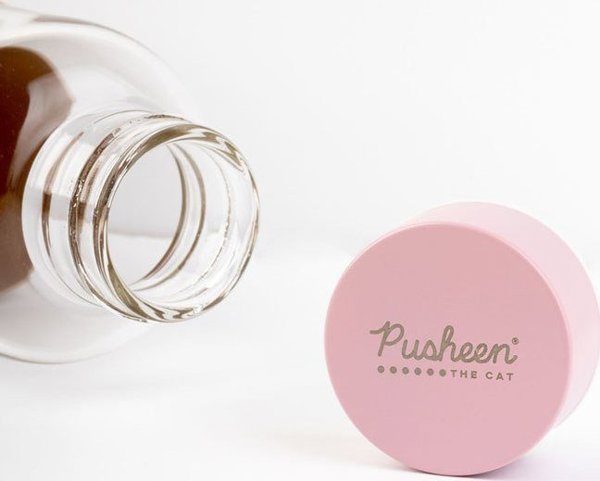 Pusheen Γυάλινο Μπουκάλι Νερού 500ml με Θήκη Σιλικόνης - Πολύχρωμο