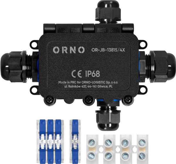 Κουτί επιφανειακής τοποθέτησης HD IP68, 0,5-6,0mm?, 2 διέλευσης M20, 2 διέλευσης M16, διάταξη X