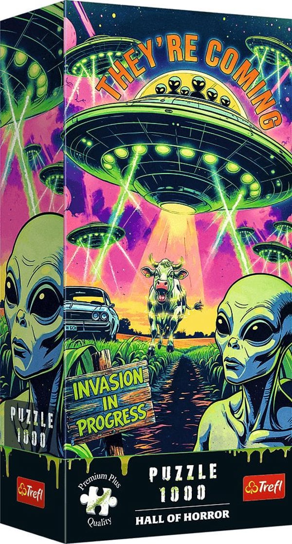 PUZZLE 1000 PremPlus HallOfHorror UFO 12129