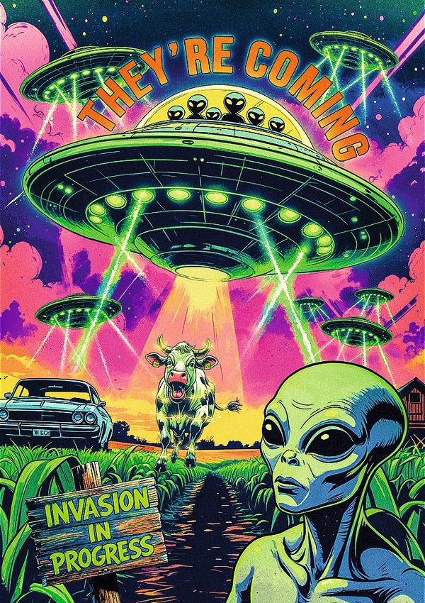 PUZZLE 1000 PremPlus HallOfHorror UFO 12129