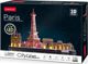NoName 3D Puzzle City Line Παρίσι με LED Φωτισμό, 115 Κομμάτια, 10+ Ετών - L525H