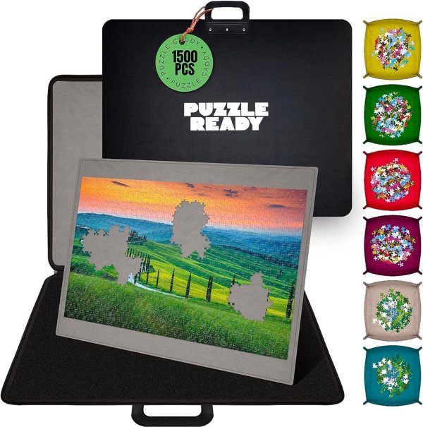 Puzzle Ready - Φορητός πίνακας παζλ, 1500 κομμάτια, 6 δίσκοι ταξινόμησης
