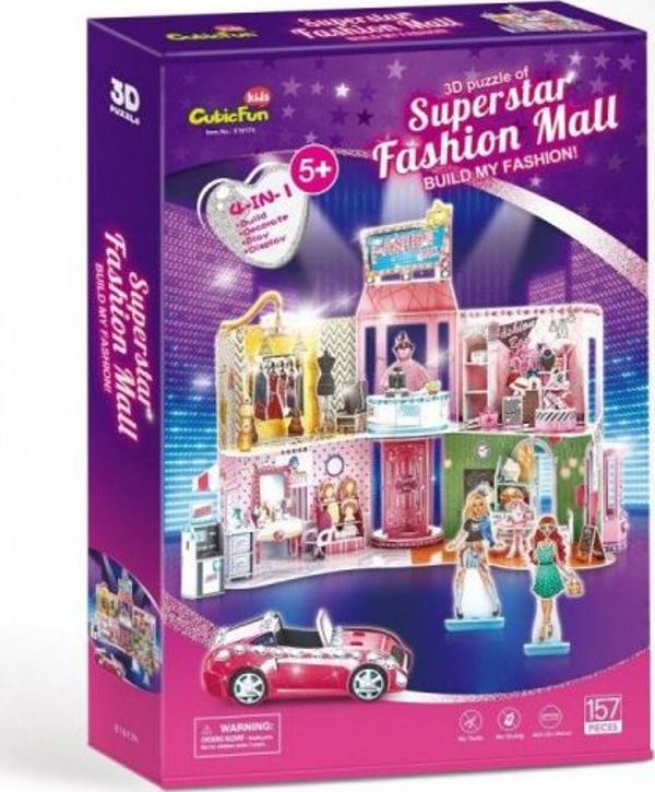 3D Παζλ Super Star Fashion Mall E1617H, 157 Κομμάτια, Εκπαιδευτικό Παιχνίδι για Παιδιά από 5 Ετών