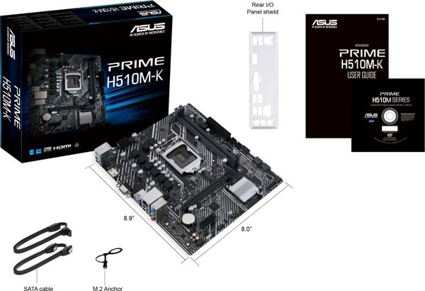 Asus PRIME H510M-K Motherboard Micro ATX με Intel 1200 Socket (90MB17N0-M0EAY0) (ASU90MB17N0-M0EAY0)
