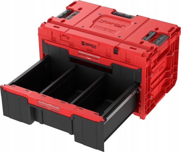 Qbrick Tool box with drawers Qbrick System ONE 2.0 DRAWER 2 Plus TOOLBOX EXPERT RED Ultra HD Custom
