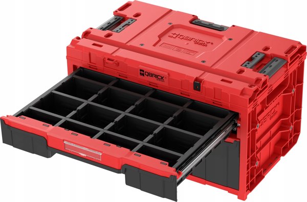 Qbrick Tool box with drawers Qbrick System ONE 2.0 DRAWER 2 Plus TOOLBOX EXPERT RED Ultra HD Custom