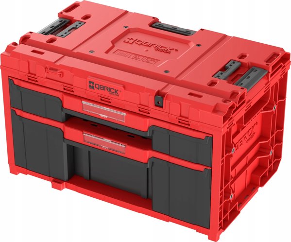 Qbrick Tool box with drawers Qbrick System ONE 2.0 DRAWER 2 Plus TOOLBOX EXPERT RED Ultra HD Custom