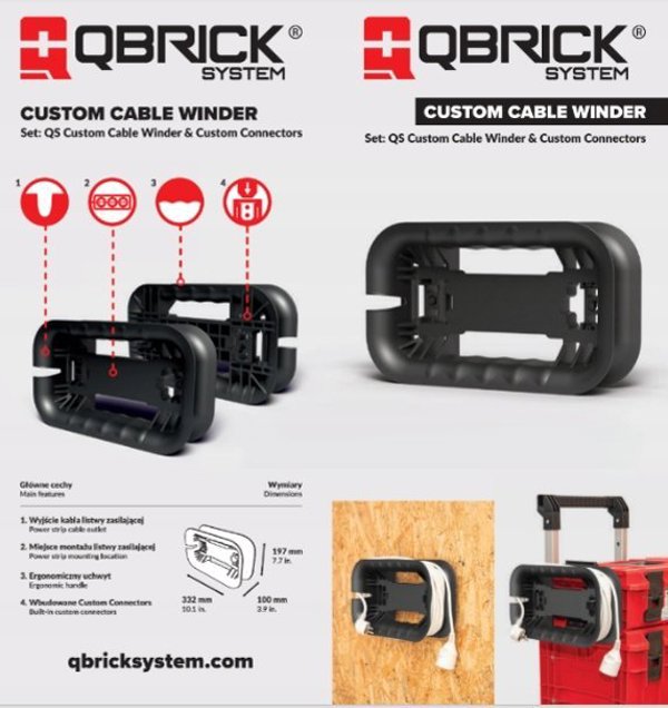 Qbrick Cable Winder Qbrick System Custom Cable Winder Set