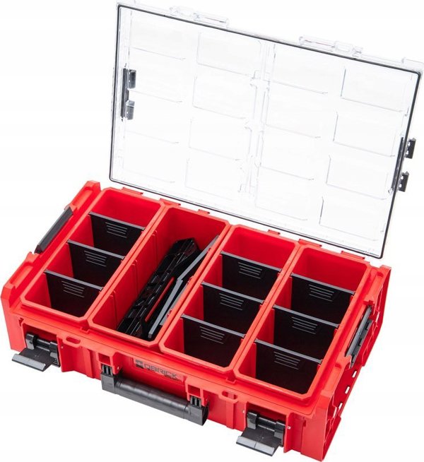 Qbrick QBRICK ONE κουτί κοσμημάτων 2XL 2.0 ΚΟΚΚΙΝΟ + προσαρμογέας (2 τεμ.)