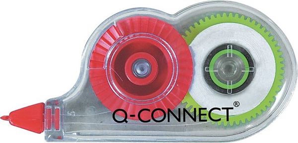 Q-Connect Διορθωτική Ταινία Μίας Χρήσης, 4.2mm x 5m, Λευκό