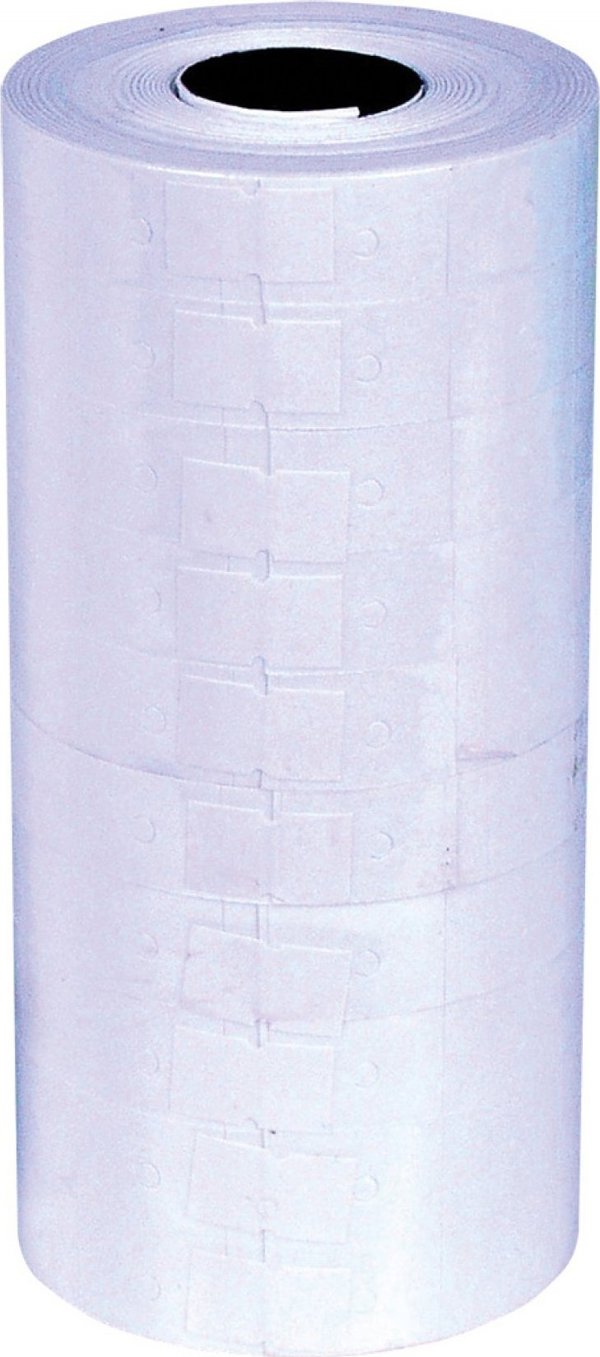 Q-Connect Ετικέτες για Μηχανές Τιμολόγησης, 21x12mm, Μονής Σειράς, Λευκές, 1 Τεμάχιο