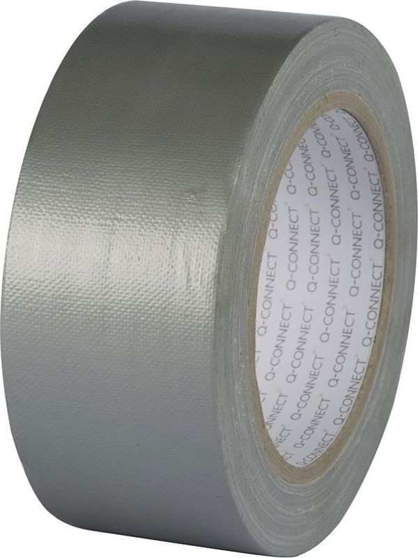 Q-Connect Ταινία Επισκευής Duct Ασημί, Εξαιρετικά Ανθεκτική, 4.8cm x 50m, Για Εσωτερική και Εξωτερική Χρήση