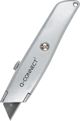 Q-Connect Μαχαίρι Ταπετσαρίας Μεταλλικό, 18mm, Με Κλειδαριά Ασφαλείας, Γκρι