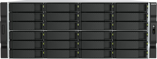 QNAP TS-H2477XU-RP - NAS-Server - 24 Schachte - Rack - einbaufahig - SATA 6Gb/s - RAID 0, 1, 5, 6, 10, 50, 60, JBOD - RAM 32 GB - Gigabit Ethernet / 2.5 Gigabit Ethernet / 10 Gigabit Ethernet - iSCSI Support - 4U