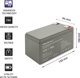 Qoltec Akumulator AGM | 12V | 7Ah | max. 105A | Security