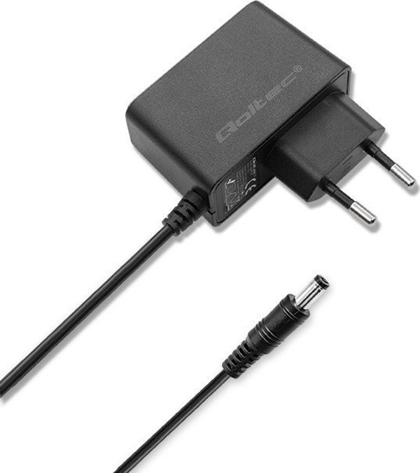 Qoltec Zasilacz wtyczkowy 12W | 12V | 1A | 5.5*2.1