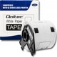 Ταινία Qoltec για BROTHER DK-11202 | 62mm x 100mm | 300 ετικέτες | Λευκή / Μαύρη εκτύπωση | Ρολό με λαβή