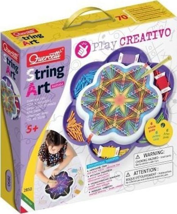 Quercetti QUERCETTI STRING ART MANDALA - ΔΗΜΙΟΥΡΓΙΚΗ ΔΙΑΣΚΕΔΑΣΗ