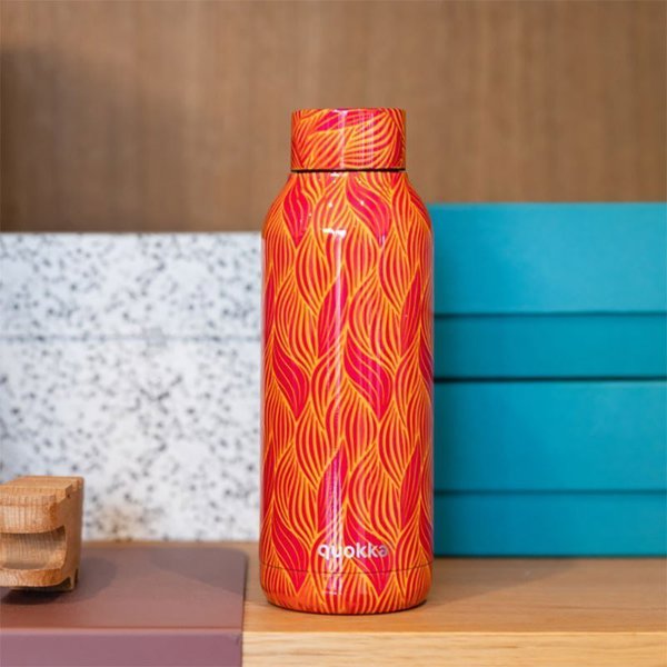 Quokka Θερμός από ανοξείδωτο ατσάλι 510 ml (Orange Bloom)