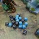 Ζάρια Q-Workshop Compact D6: Forteca - Μαύρο και μπλε