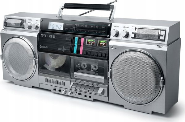 Ραδιόφωνο Muse BOOMBOX MUSE M-380 GBS GHETTO ασημί