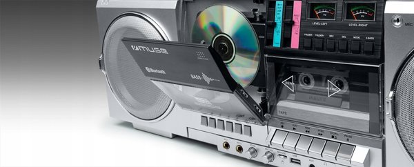 Ραδιόφωνο Muse BOOMBOX MUSE M-380 GBS GHETTO ασημί