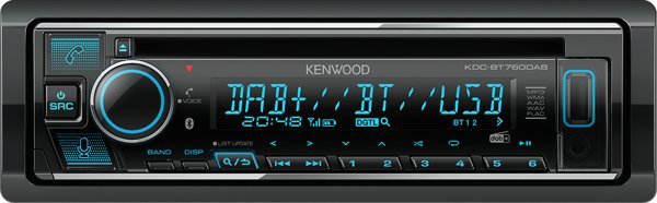 Kenwood KDC-BT760DAB Ραδιοκασετόφωνο Αυτοκινήτου με CD, USB, AUX, Bluetooth & iPhone Συμβατότητα, Περιλαμβάνει Κεραία & Μικρόφωνο