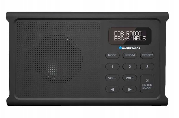 RADIO DR 3BK CYFROWE CZARNE AKUM. (DAB+/FM/RDS/BT/ZEGAR/ALARM)