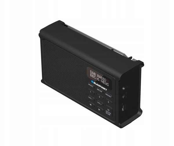 RADIO DR 3BK CYFROWE CZARNE AKUM. (DAB+/FM/RDS/BT/ZEGAR/ALARM)