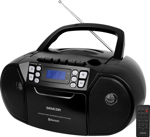 Ραδιοκασετόφωνο Sencor RADIOMAGNETOFON SPT 3907 B CD/FM/BT/TAPE