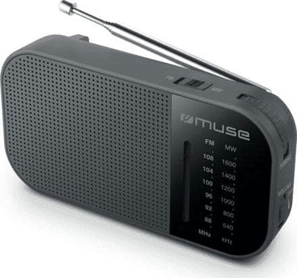 Muse M-025 R Φορητό Ραδιόφωνο Αναλογικό FM/MW, Λειτουργία με Μπαταρία και Ρεύμα, με Υποδοχή Ακουστικών