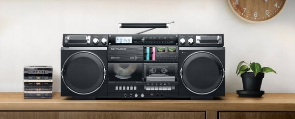 Muse Boombox M-380 GB Ραδιοκασετόφωνο, Μαύρο