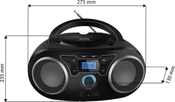Radioodtwarzacz Manta BBX006 CD Radio Bluetooth MP3