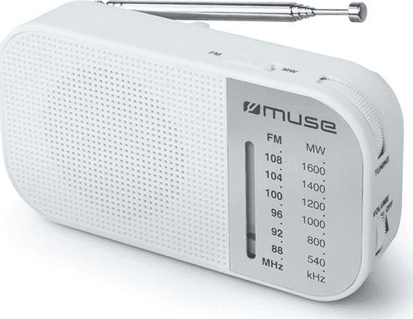 Muse M-025 RW Φορητό Ραδιόφωνο Αναλογικό FM/MW με Υποδοχή Ακουστικών & Ενσωματωμένο Ηχείο