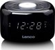 Lenco CR-12 Ραδιόφωνο Ξυπνητήρι με Ψηφιακό Δέκτη FM, Οθόνη LED, Μαύρο