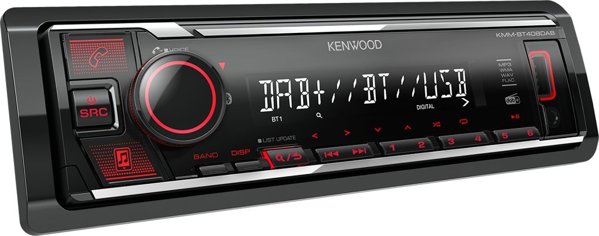 Kenwood KMM-BT408DAB Ραδιόφωνο Αυτοκινήτου 1 DIN με Bluetooth, DAB+, USB & Υποστήριξη FLAC - Μαύρο