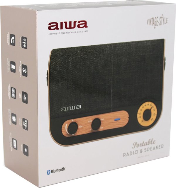 Ράδιο Aiwa Φορητό Ηχείο και Ράδιο σε Vintage Στυλ AIWA RBTU-600