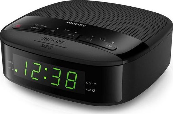 Philips Ραδιόφωνο Ξυπνητήρι TAR3205/12 με Ψηφιακό Δέκτη FM και Χρονόμετρο Ύπνου