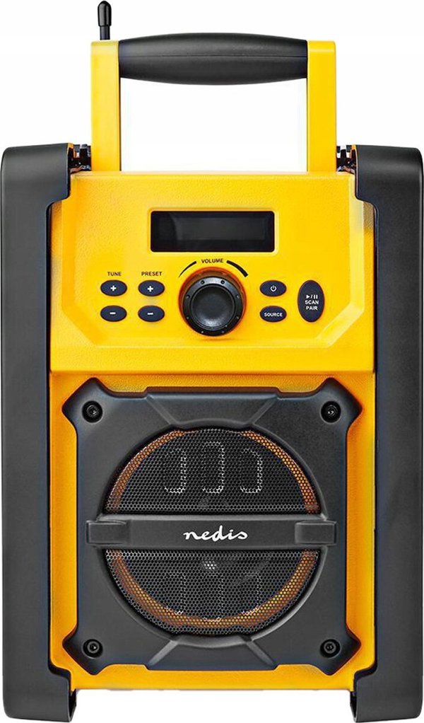 Ραδιόφωνο Nedis Nedis RDFM3100YW ραδιόφωνο Εργασιακός χώρος Ψηφιακό Μαύρο, Κίτρινο