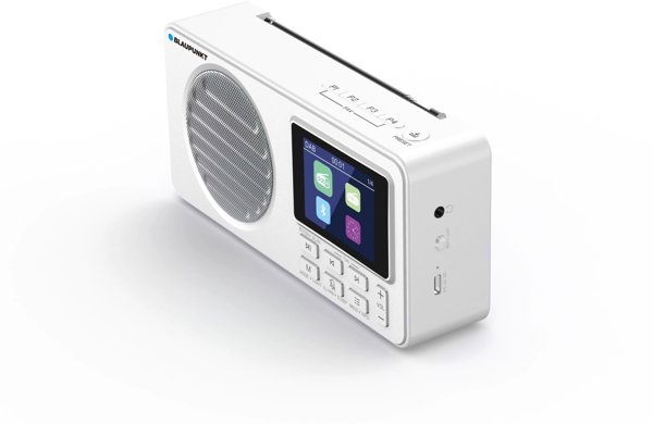 Ψηφιακό Ραδιόφωνο DR 6WH Λευκό με Μπαταρία (DAB+/FM/RDS/BT/Ρολόι/Ξυπνητήρι)