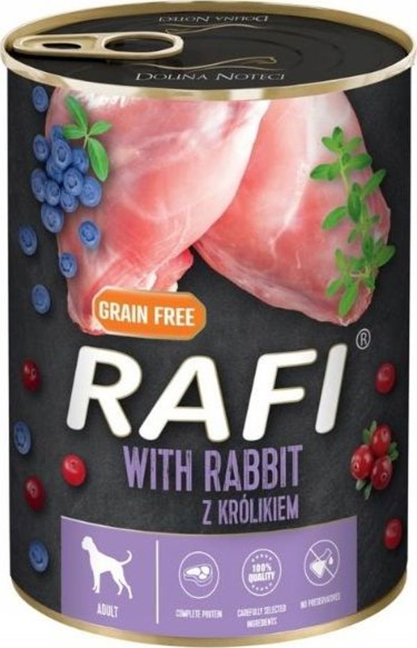 Rafi Dolina Noteci Rafi για σκύλους με κουνέλι 400g