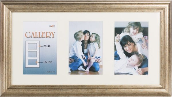 Κορνίζα Victoria Collection Photo frame Ema Gallery 20x40/3/10x15, bronze (VF3968)