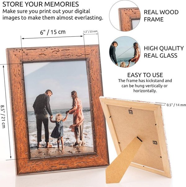 Κορνίζα Victoria Collection Photo frame Malta 15x21, καφέ (VF2526)
