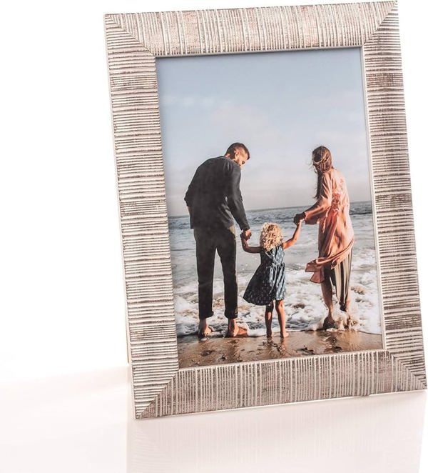 Κορνίζα Victoria Collection Photo frame Sand 15x21, ασημί (VI2456)