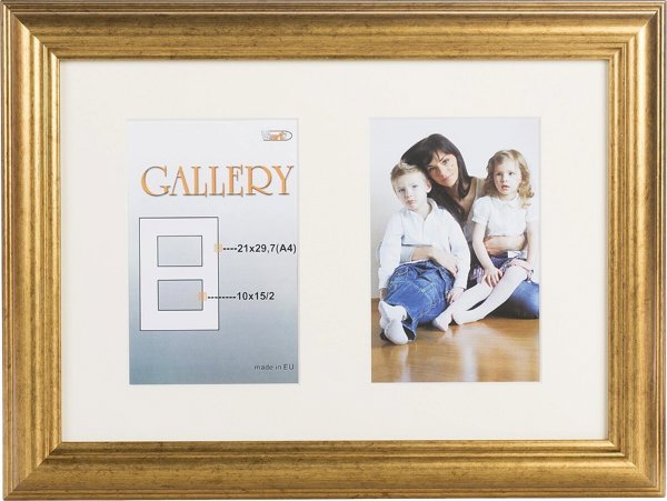 Κορνίζα Victoria Collection Photo frame Ema Gallery 21x29,7/2/10x15, χρυσό (VF3967)