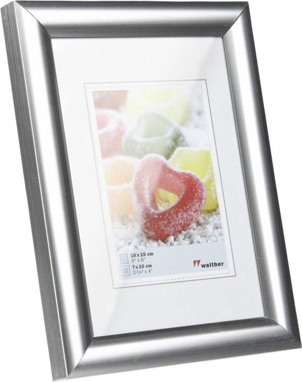 Ramka Walther Trendstyle, 10x15, plastikowa, srebrny (KP015S)