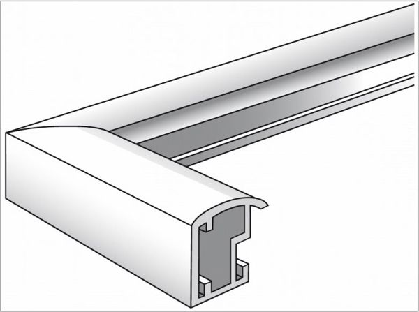 Ramka Walther Trendstyle, 10x15, plastikowa, srebrny (KP015S)