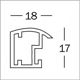 Ramka Walther Trendstyle, 10x15, plastikowa, srebrny (KP015S)