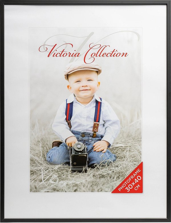 Κορνίζα Victoria Collection Κορνίζα φωτογραφιών Αλουμίνιο 30x40, μαύρο